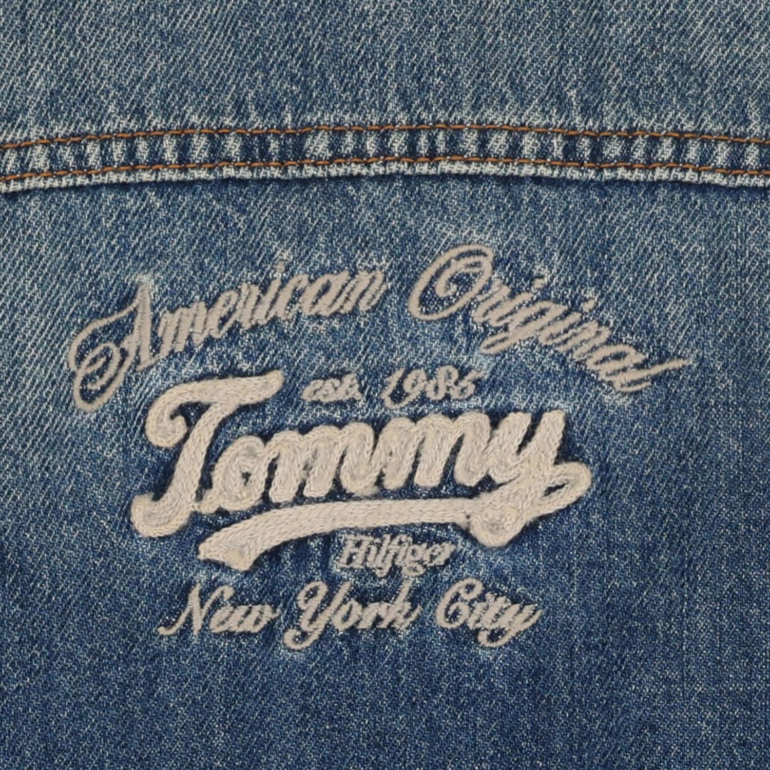 Girls Blue Logo Denim Jacket, 1, hi-res image number null