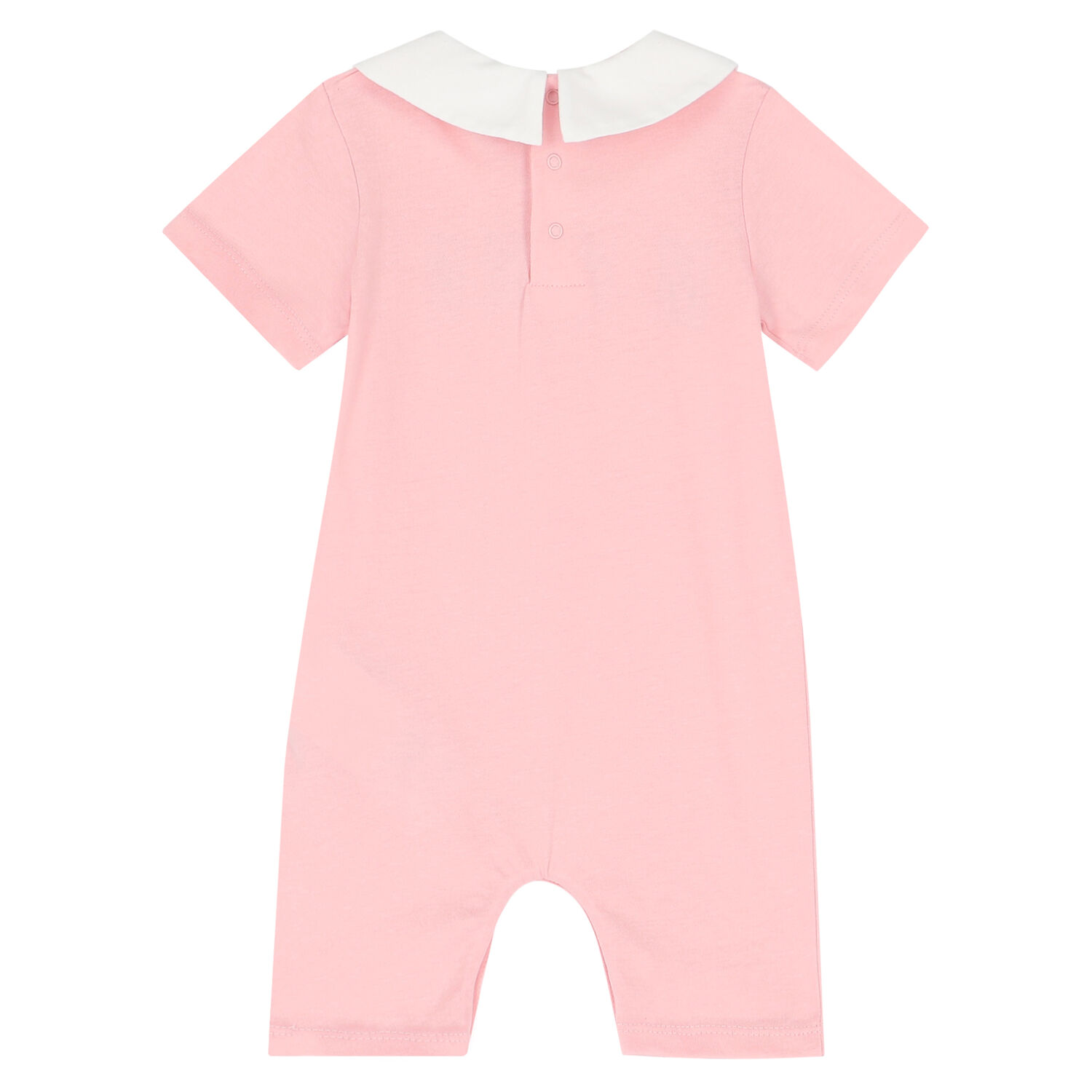 Pink Teddy Logo Romper, 2, hi-res image number null