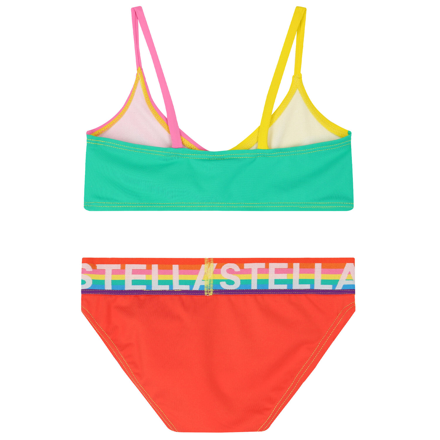 Girls Multi-Colored Logo Bikini, 1, hi-res