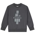 Boys Khaki Logo Sweatshirt, 1, hi-res