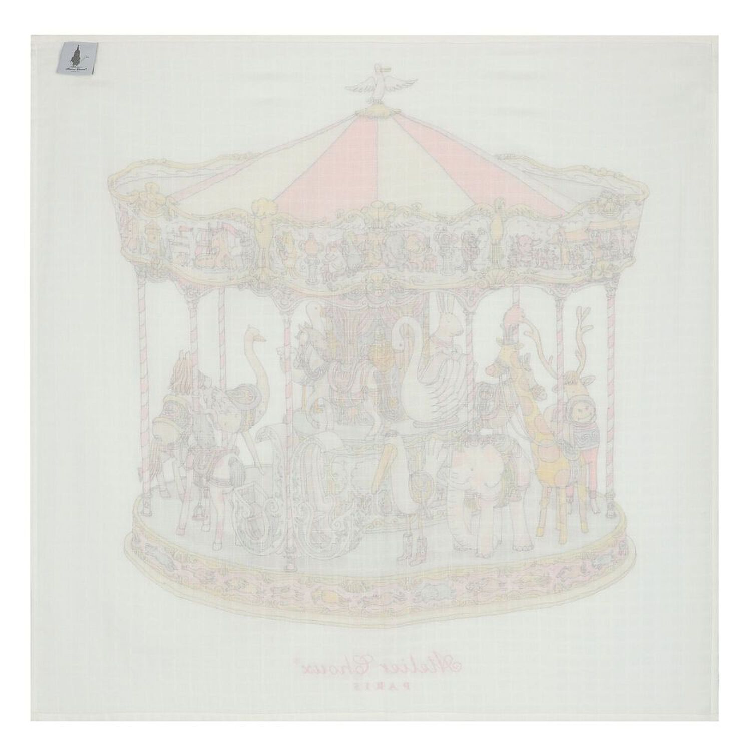 Baby Girls Ivory & Pink Carousel Babygrow Gift Set, 1, hi-res image number null