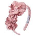 Girls Pink Flower Headband, 1, hi-res