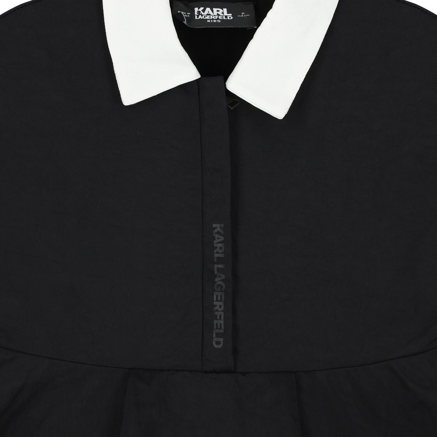 Girls Black & White Dress, 1, hi-res