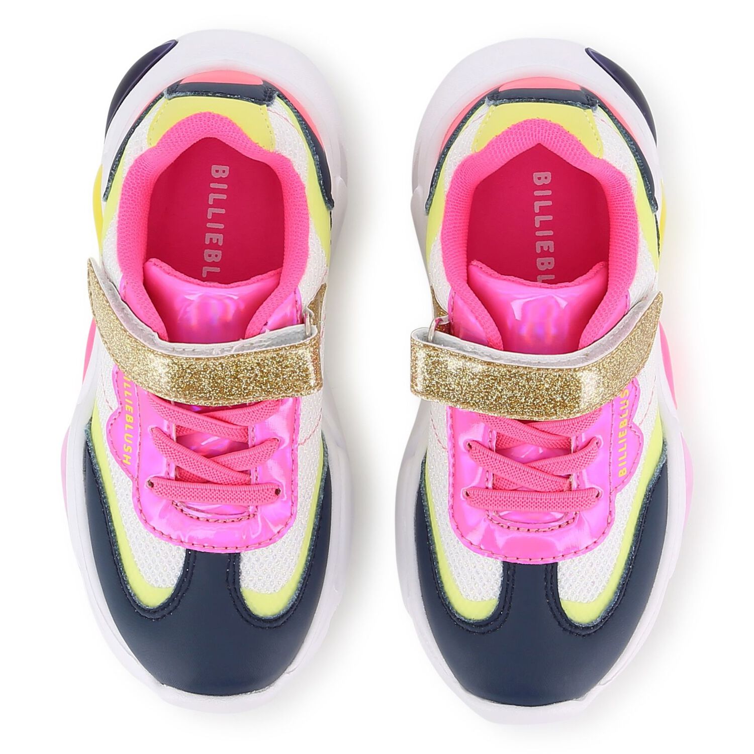 Girls Multi-Coloured Logo Trainers, 1, hi-res