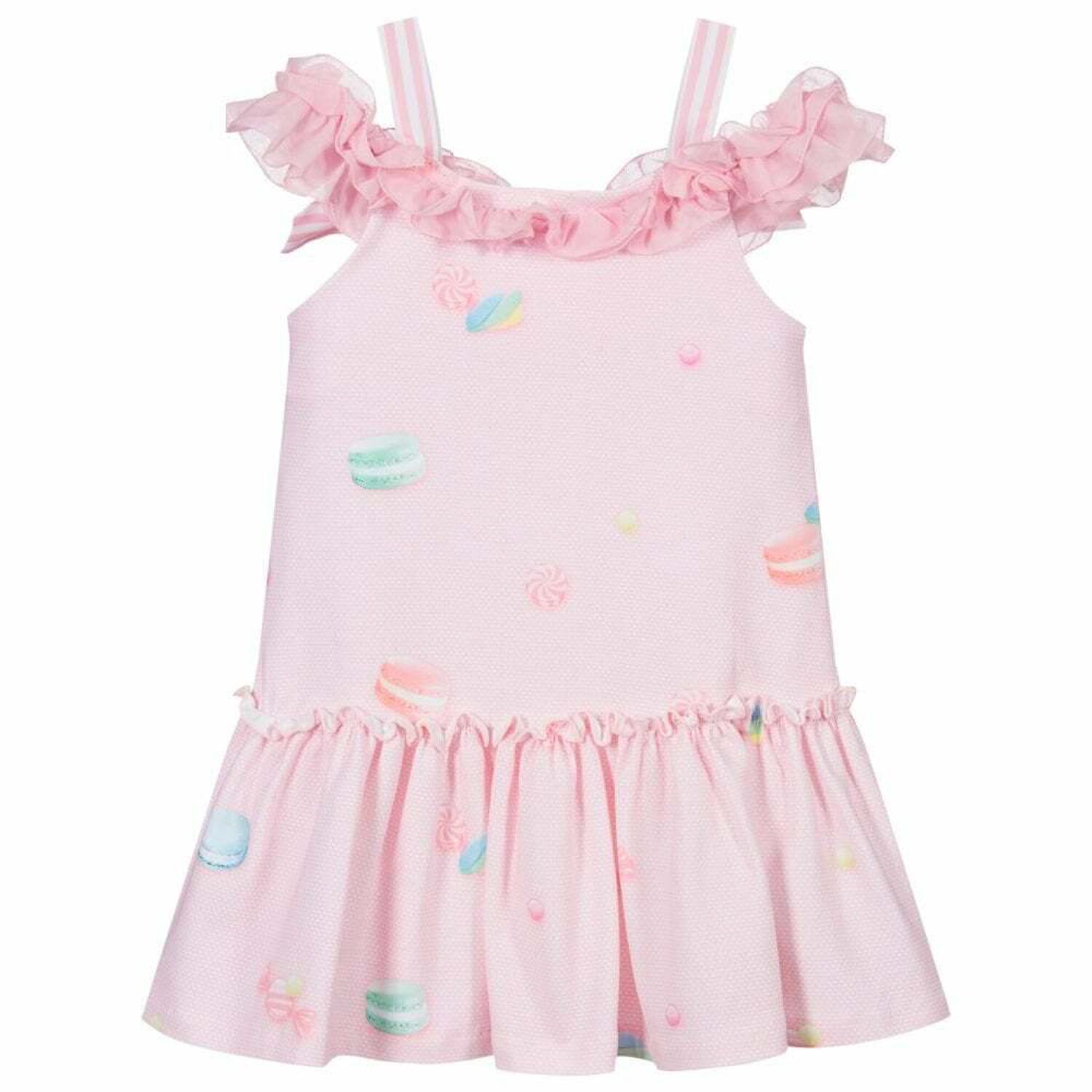 Girls Pink Candy Dress, 1, hi-res