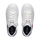 Boys White Logo Trainers, 1, hi-res