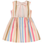 Girls Multi-Colored Striped Dress, 1, hi-res