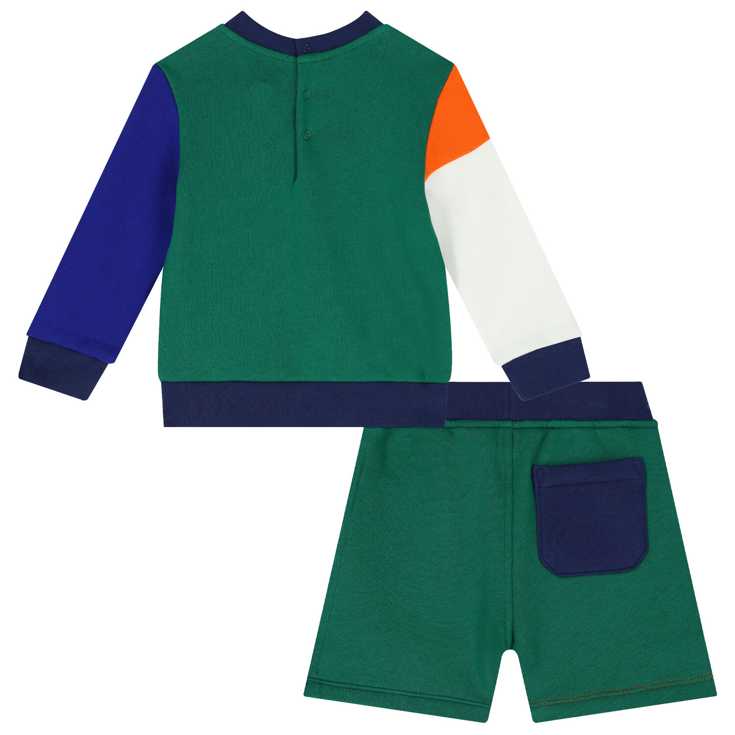 Baby Boys Multi-Coloured Logo Shorts Set, 1, hi-res