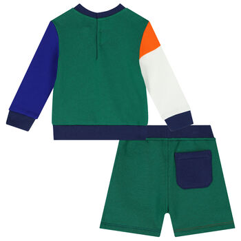 Baby Boys Multi-Coloured Logo Shorts Set