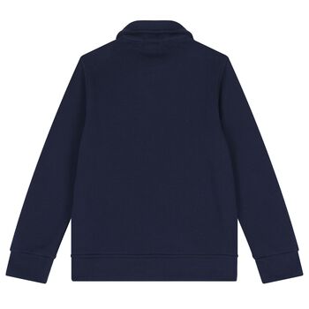 Boys Navy Blue Logo Sweatshirt