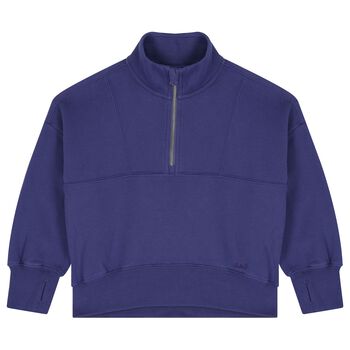 Girls Purple Logo Sweatshirt