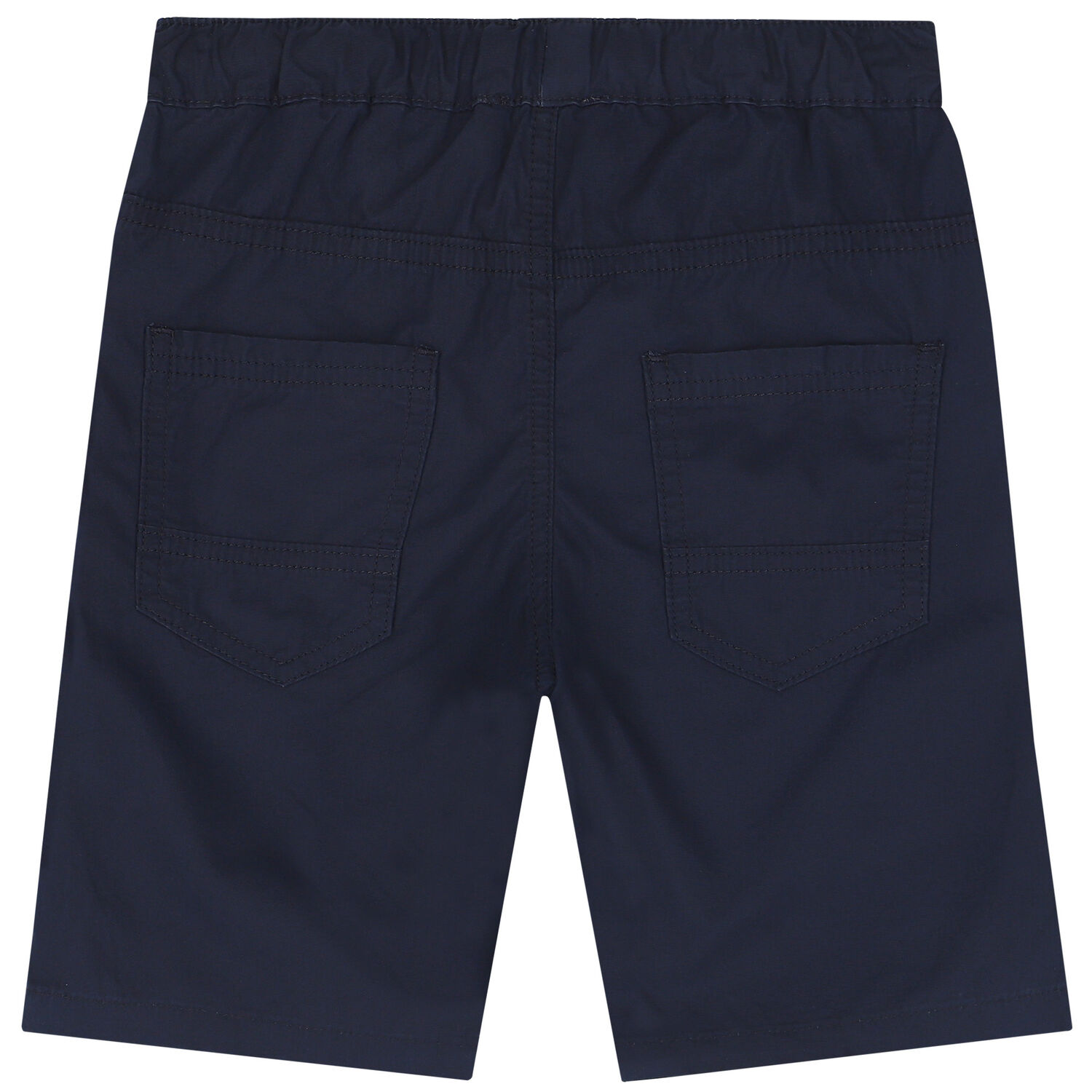 Boys Navy Logo Chino Shorts, 2, hi-res