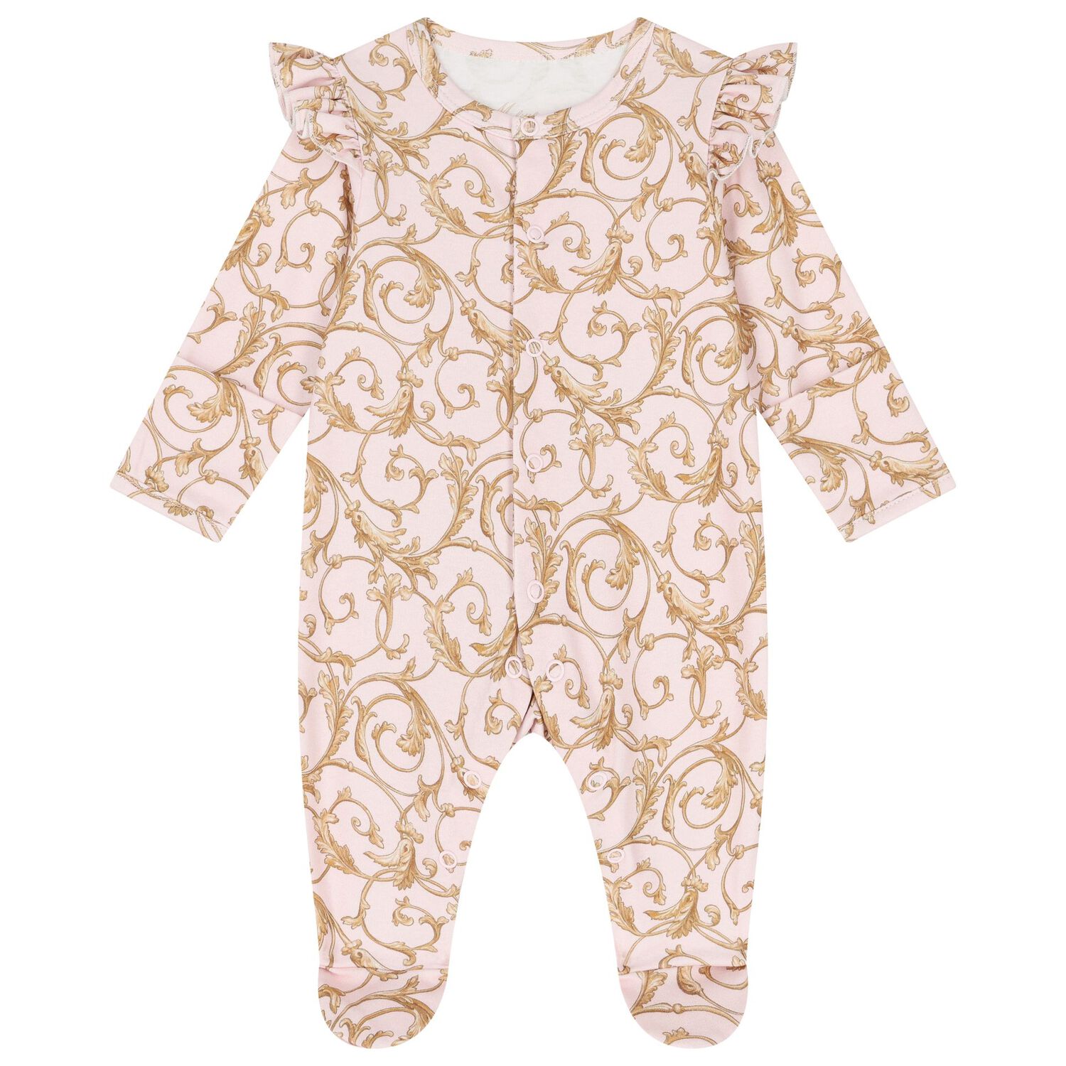 Baby Girls Pink & Gold Babygrow Gift Set (3 Piece), 1, hi-res image number null