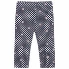 Girls Navy Blue Leggings, 2, hi-res