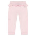 Younger Girls Pink Logo Joggers, 1, hi-res