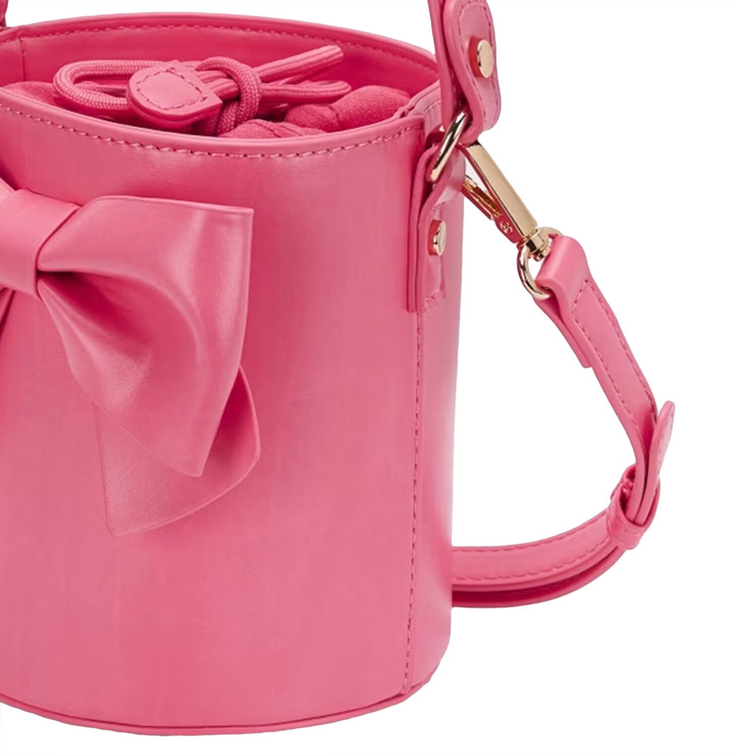 Girls Pink Bow Handbag, 3, hi-res