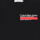 Boys Black Logo Long Sleeve Top, 1, hi-res