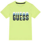 Boys Green Logo T-Shirt, 1, hi-res