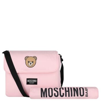 Girls Pink Teddy Bear Baby Changing Bag