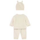 Baby Boys Beige Animals Tracksuit Set, 1, hi-res
