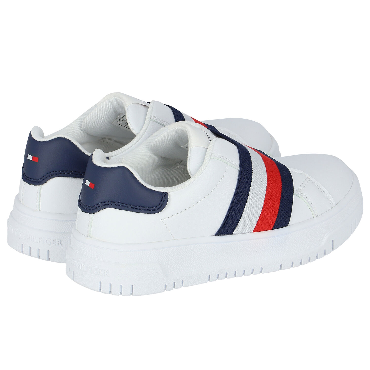 White Logo Trainers, 1, hi-res