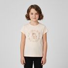 Girls Pink Bear Logo T-Shirt, 3, hi-res