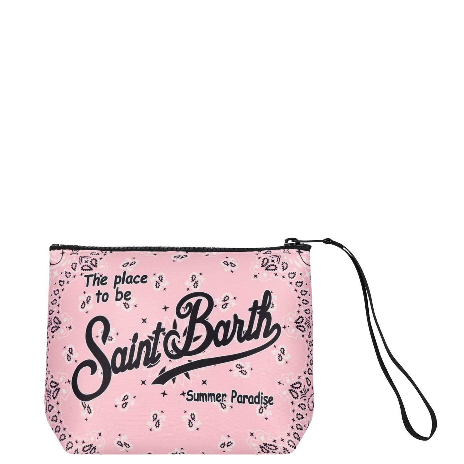 Girls Pink Logo Pouch, 1, hi-res