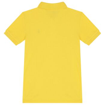 Boys Yellow Logo Polo Shirt