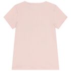 Girls Pink Teddy Bear Logo T-Shirt, 2, hi-res