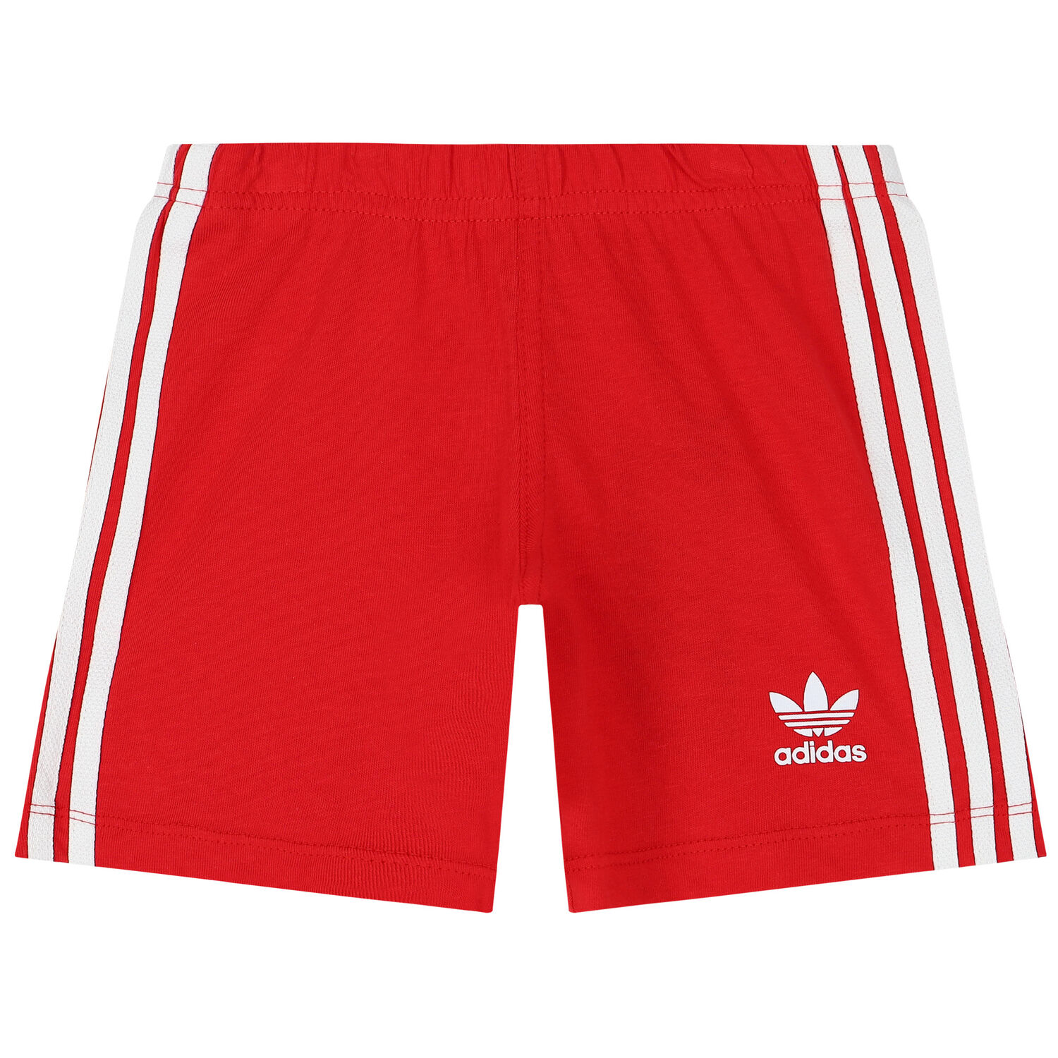 White & Pink Logo Shorts Set, 3, hi-res