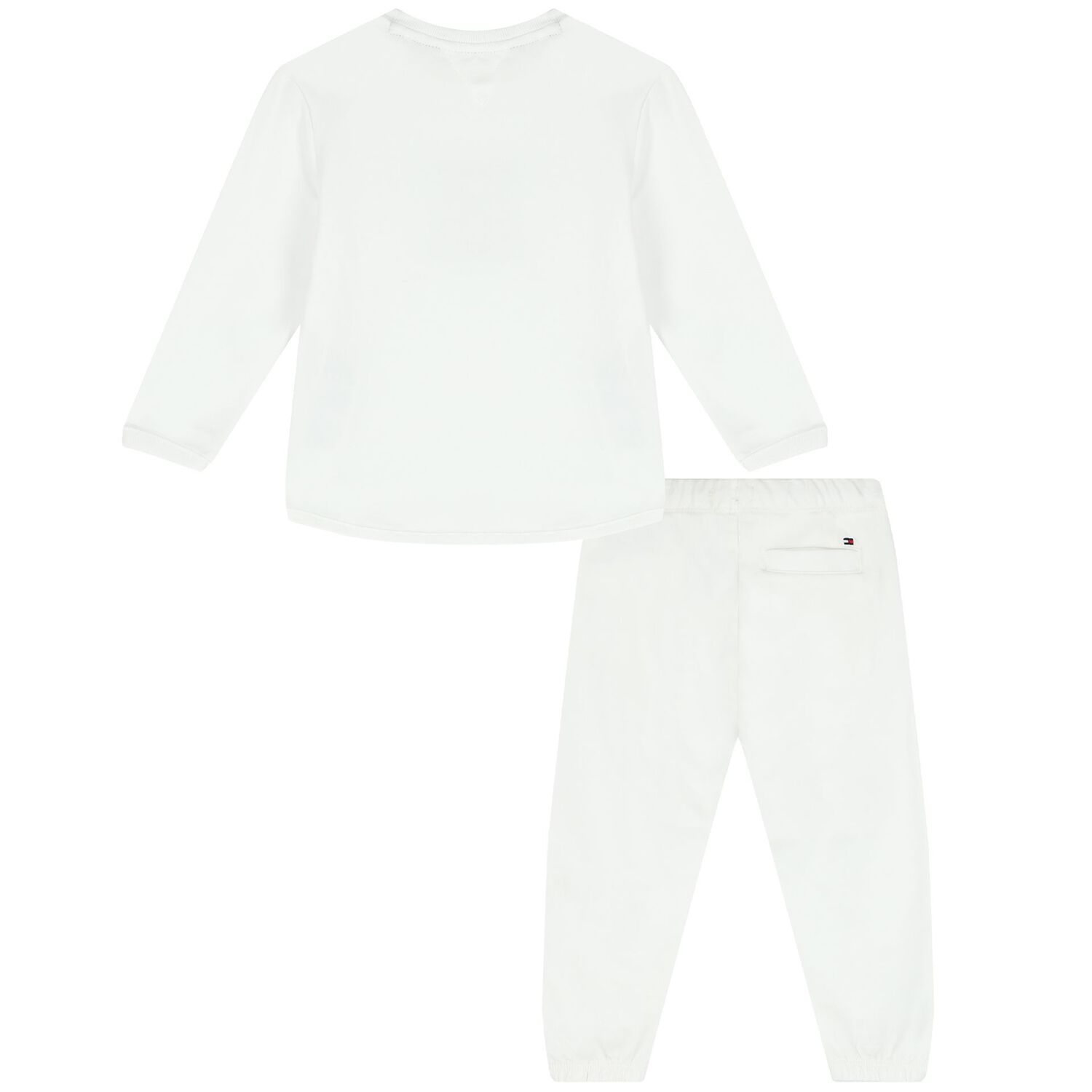 Baby Boys White Logo Tracksuit, 1, hi-res