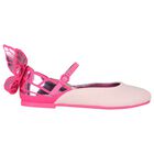 Girls Pink Butterfly Shoes, 1, hi-res
