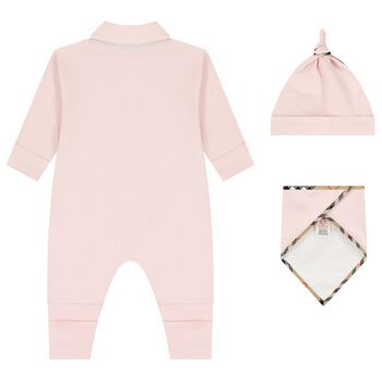 Baby Girls Pink Romper Gift Set