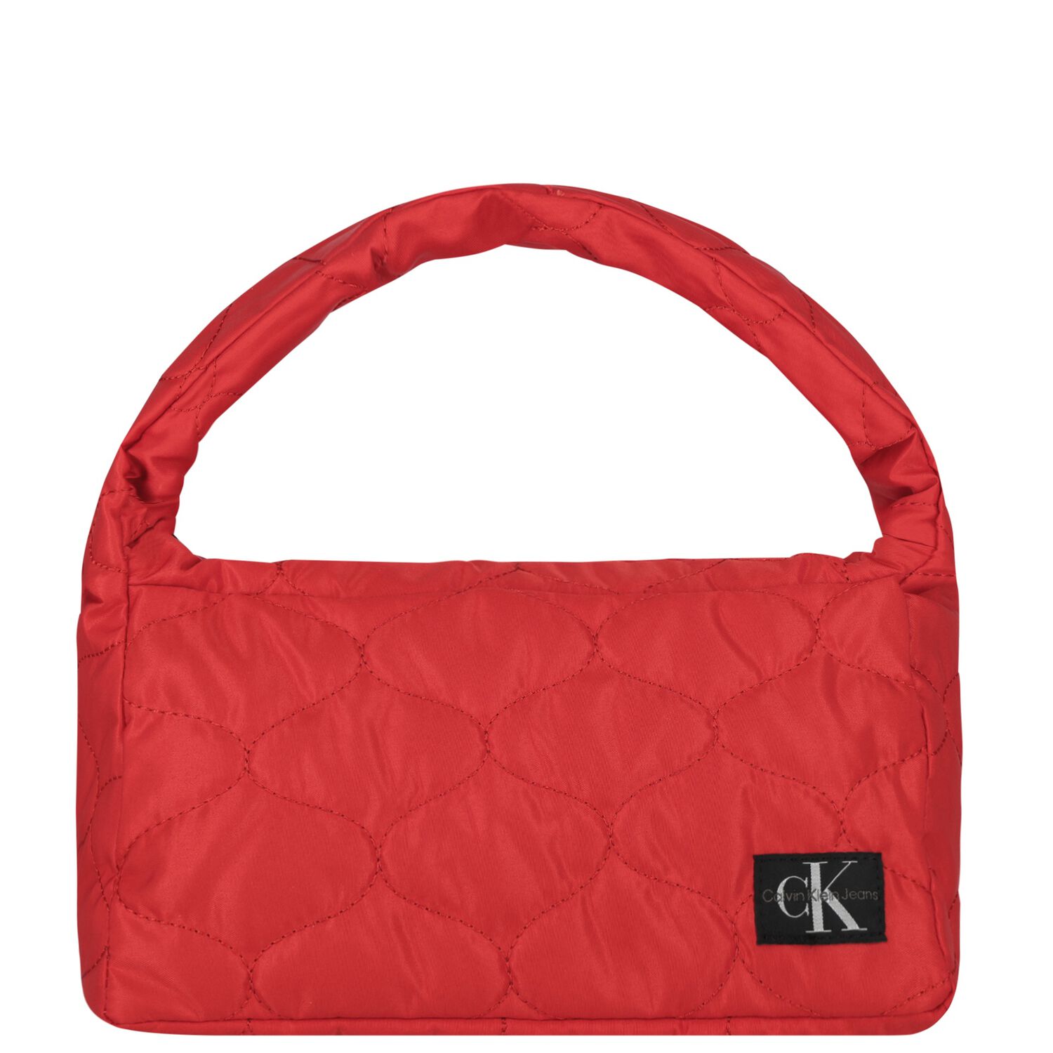 Girls Red Logo Quilted Shoulder Bag, 2, hi-res