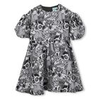 Girls Grey Safari Dress, 1, hi-res