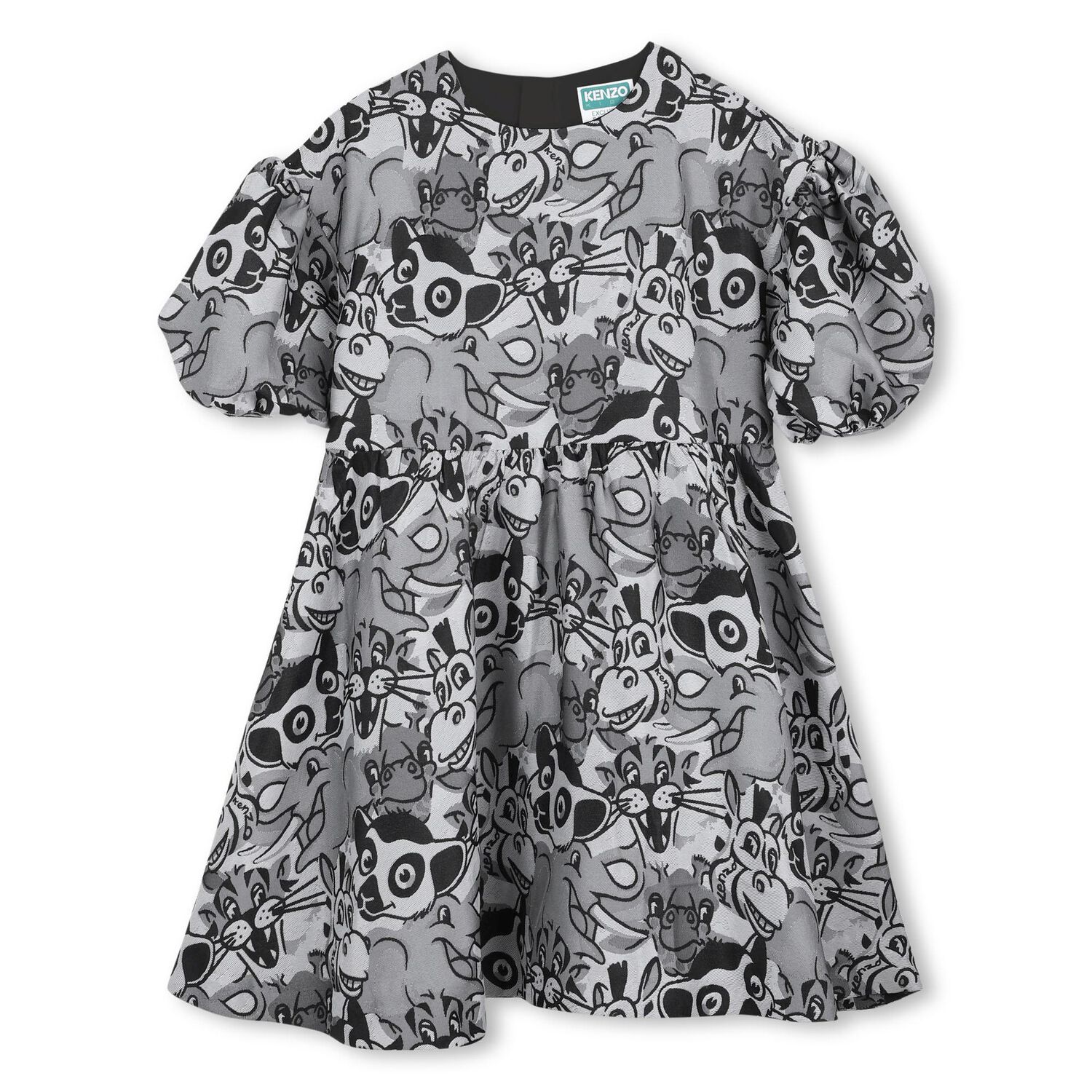 Girls Grey Safari Dress, 1, hi-res image number null
