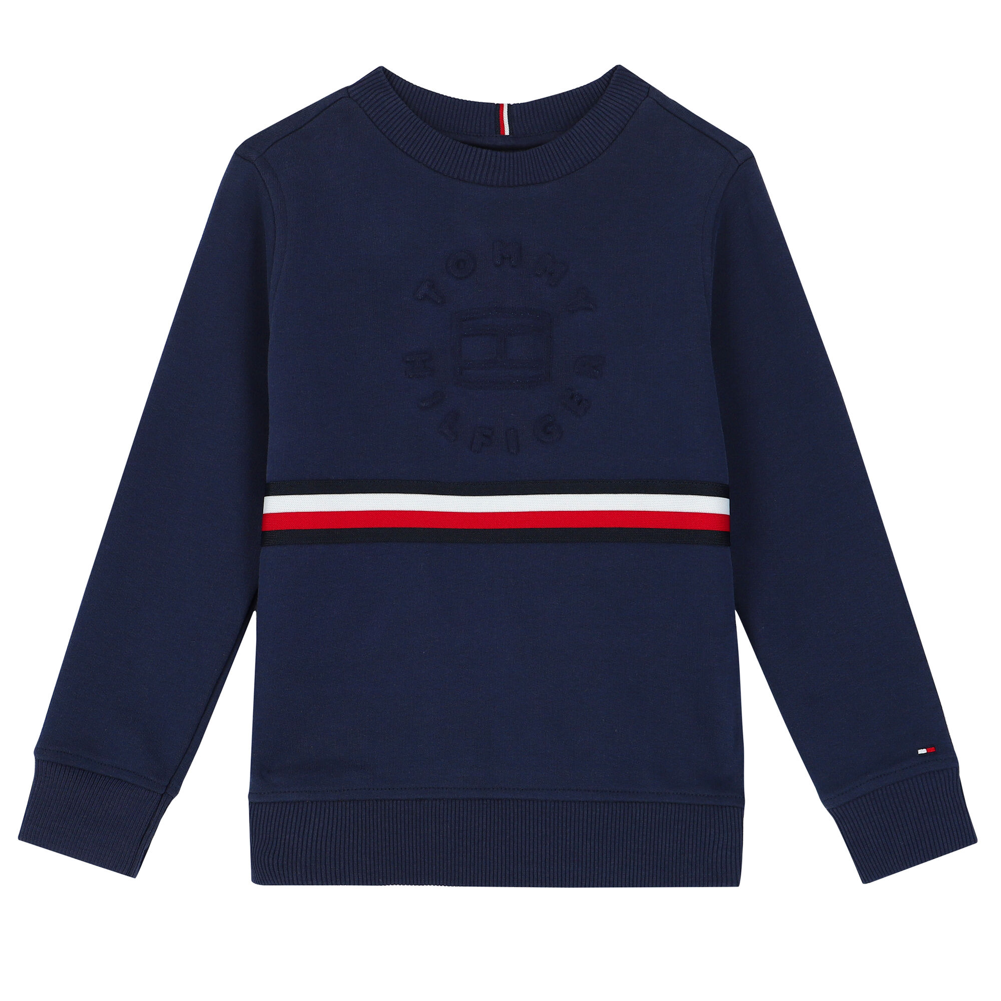 Tommy Hilfiger Boys Navy Logo Sweatshirt Junior Couture UK