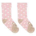 Baby Girls Pink & White Socks (4 Pack), 2, hi-res