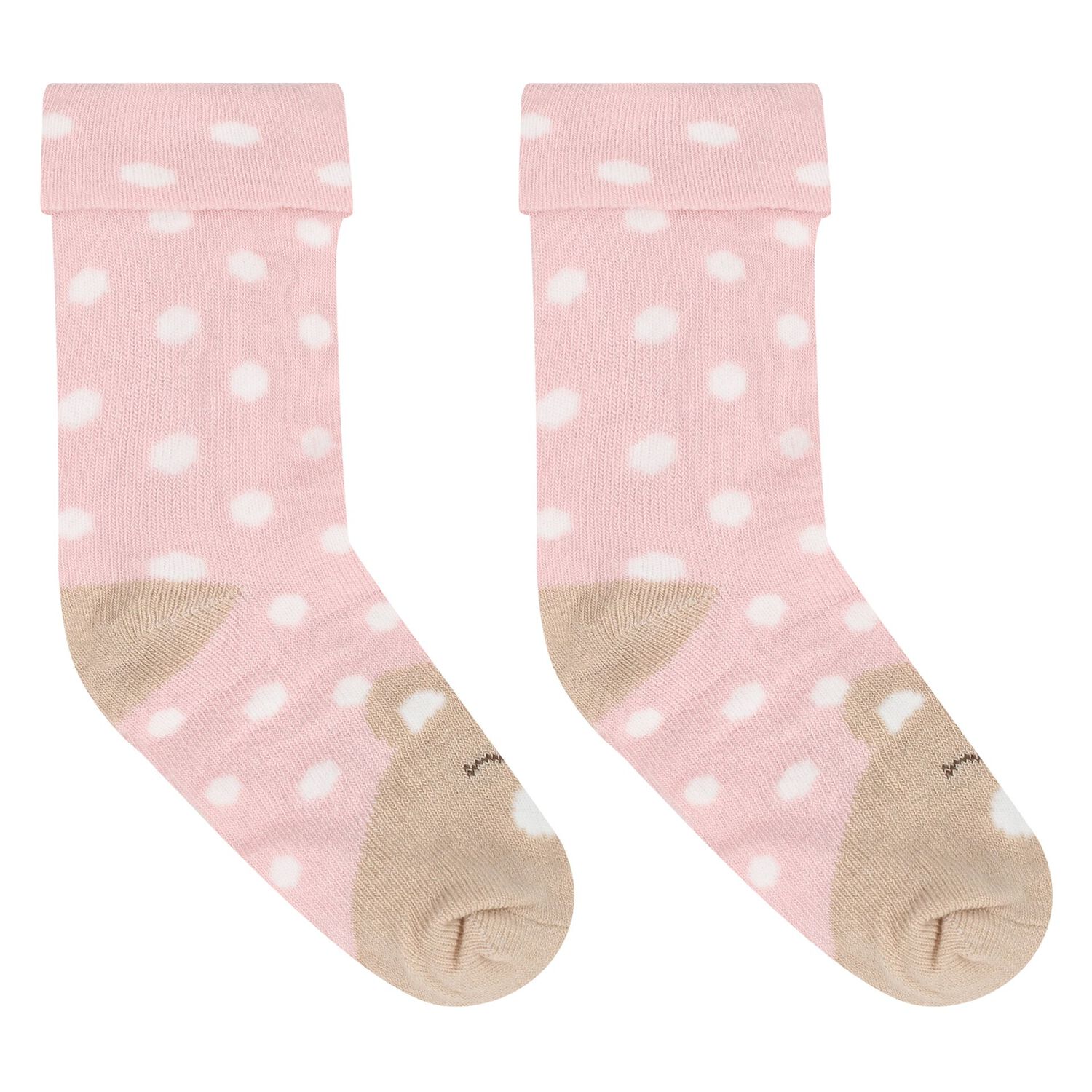 Baby Girls Pink & White Socks (4 Pack), 2, hi-res image number null