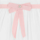 Girls Ivory Chiffon Dress, 1, hi-res