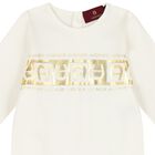 Ivory & Gold Logo Babygrow Gift Set, 1, hi-res