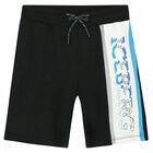 Boys Black Logo Short, 1, hi-res