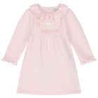 Baby Girls Pink Dress, 1, hi-res