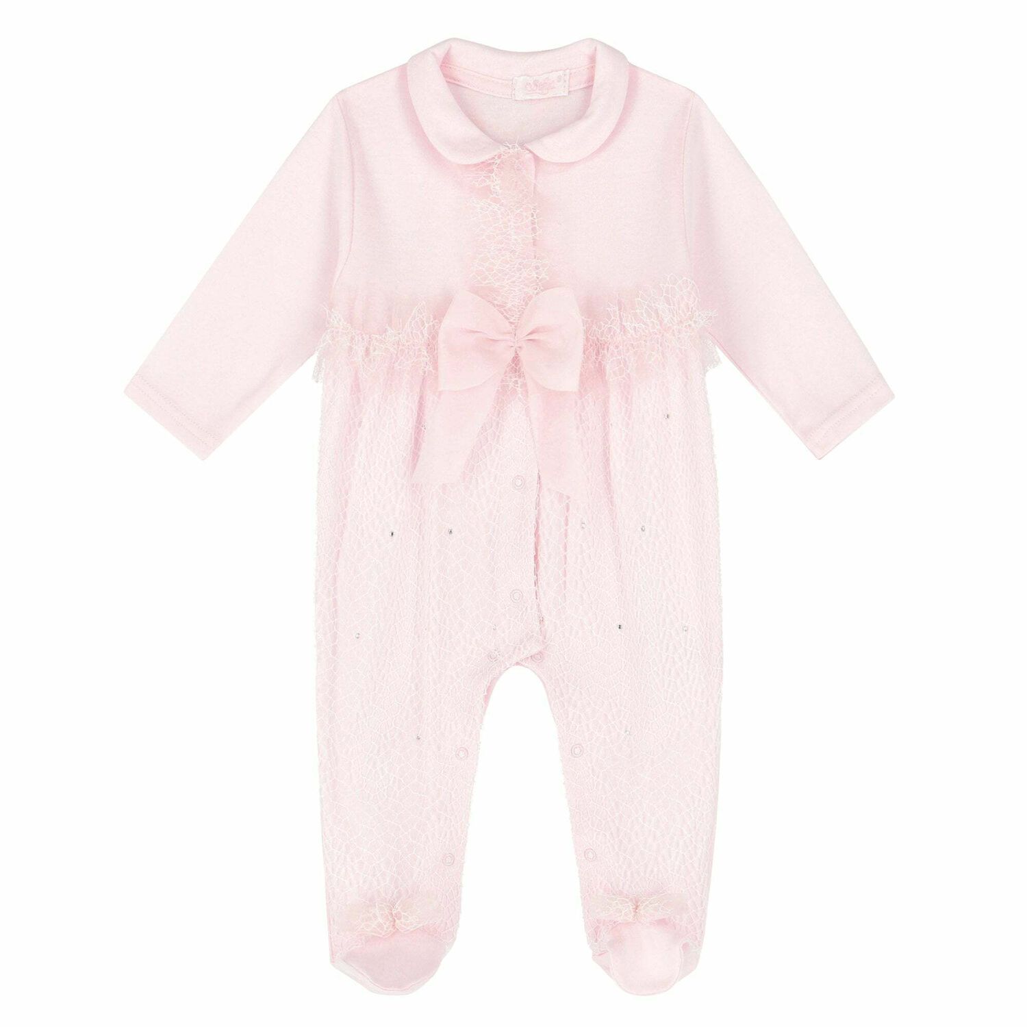 Baby Girls Pink Babygrow, 2, hi-res image number null
