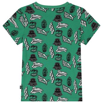 Boys Green Logo T-Shirt