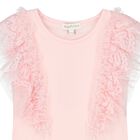 Girls Pink Ruffled Top, 1, hi-res