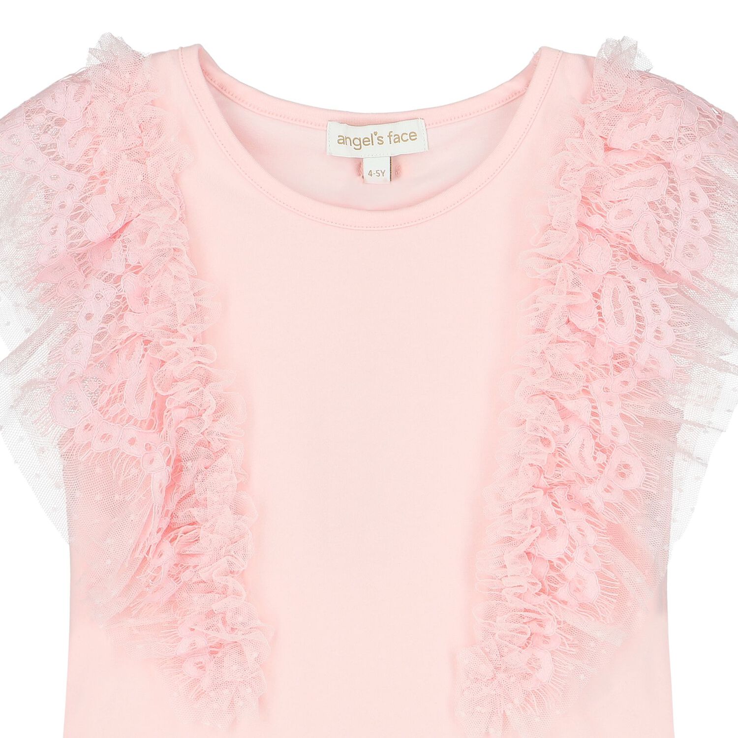 Girls Pink Ruffled Top, 1, hi-res