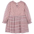 Girls Pink Floral Dress, 2, hi-res