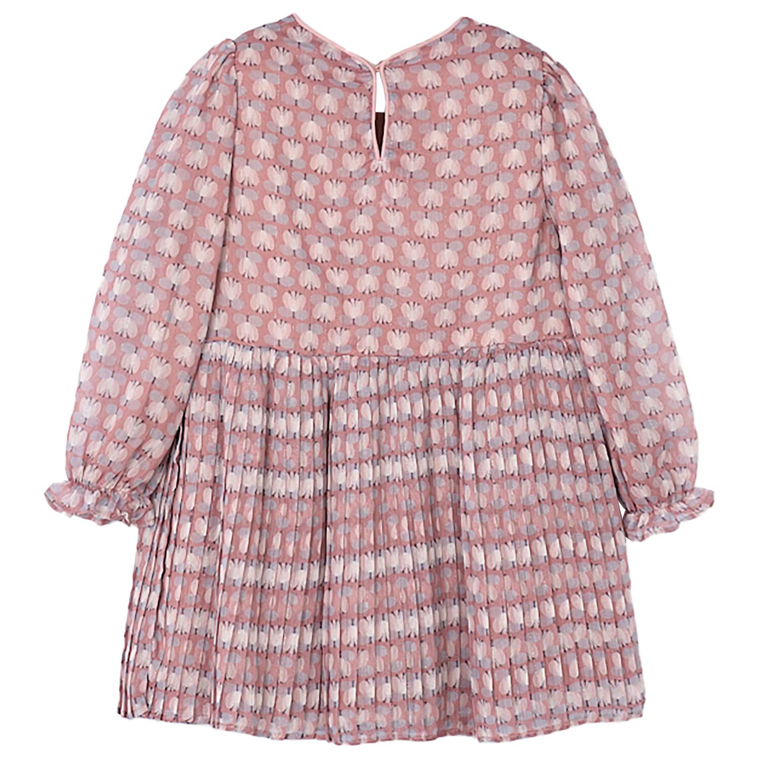 Girls Pink Floral Dress, 2, hi-res