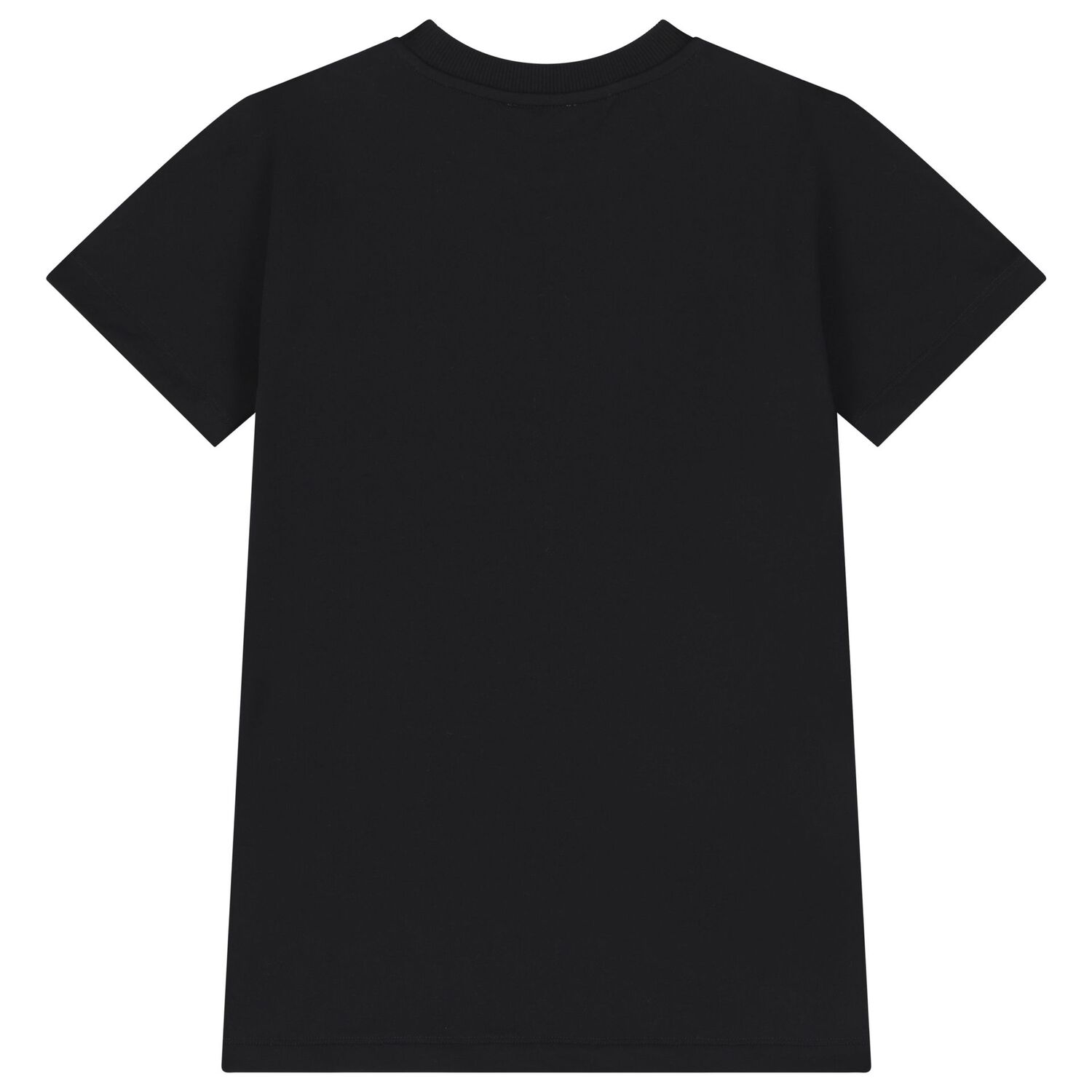 Girls Black Logo Dress, 2, hi-res